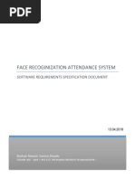 Face Recoginition Attendance System SRS