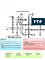CRUCIGRAMA DE VALORES