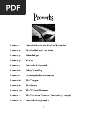 Hubbard On Proverbs Pdf Wisdom Book Of Proverbs