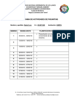 Conograma de Actividades