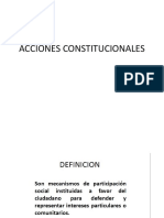 Acciones Constitucionales