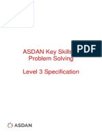 ASDAN Key Skills in Problem Solving Level 3 Specification