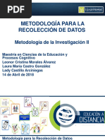 Recolección de Datos, Enf. Cualitativo y Cuantitativo