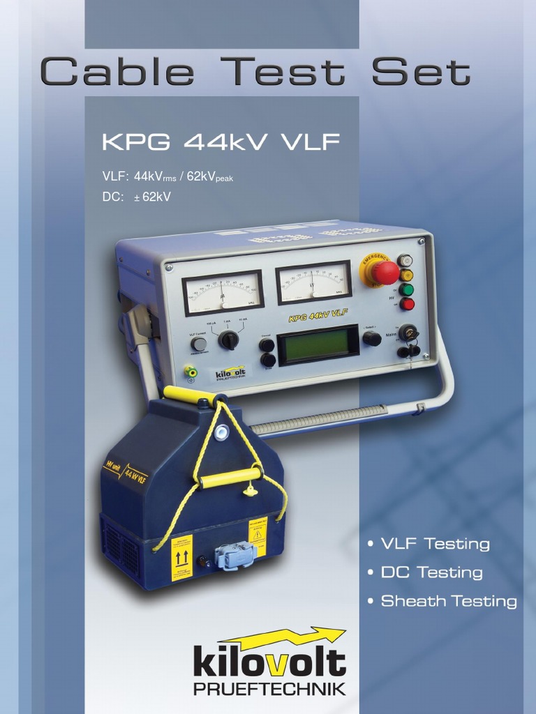 KPG 44kV VLF 2016-12 en | PDF | Usb | Electrical Engineering