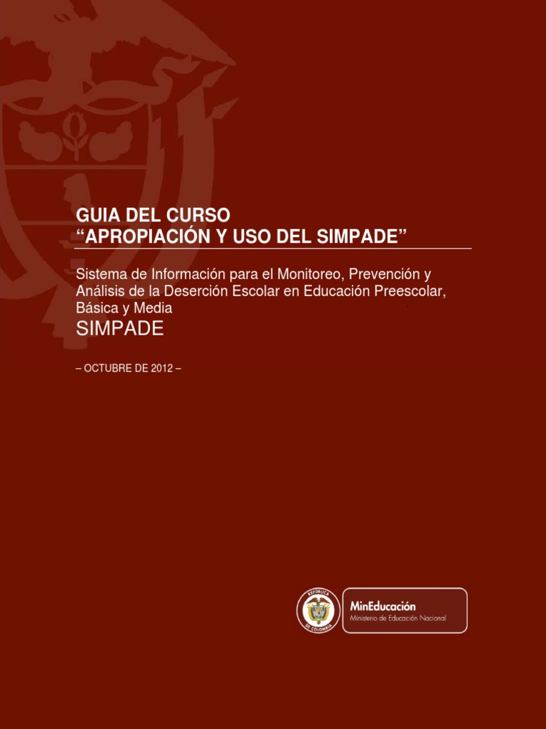 Uso del SIMPADE en Cundinamarca | PDF | Jardín de infancia | Planificación