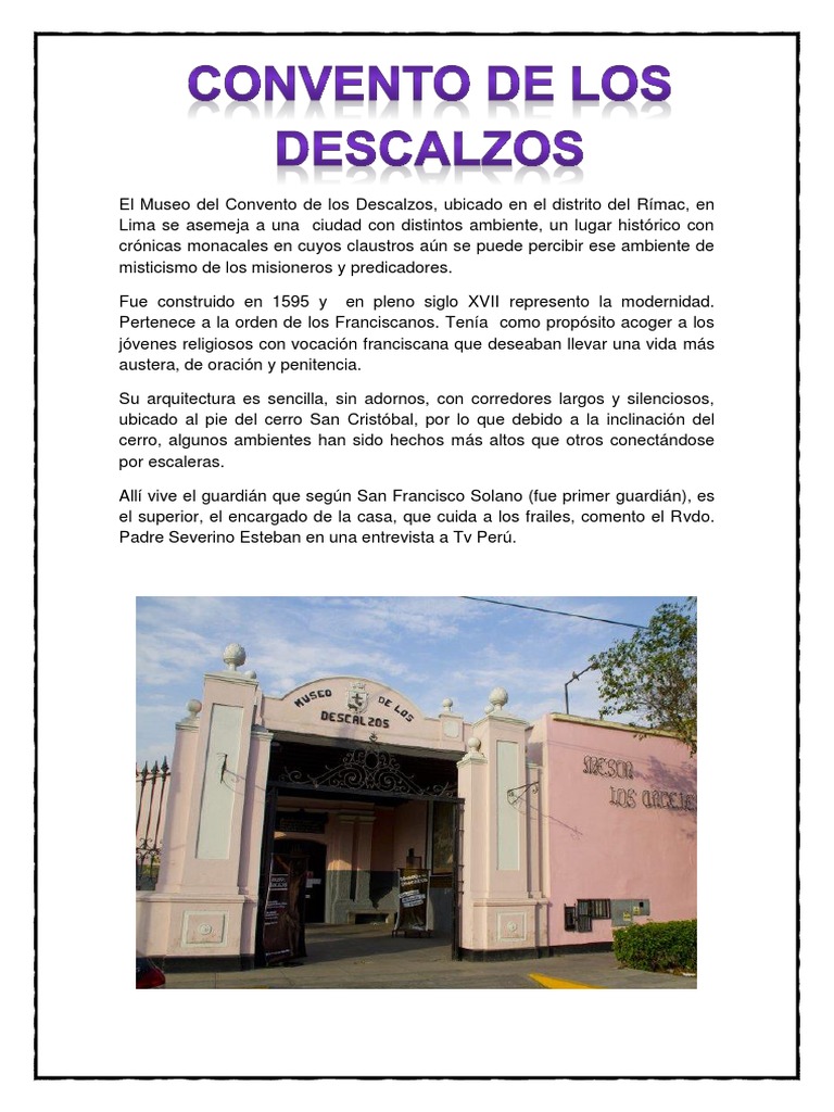 El Museo Del Convento de Los Descalzos | PDF | Museo
