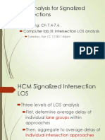 Signalized LOS II - 2018