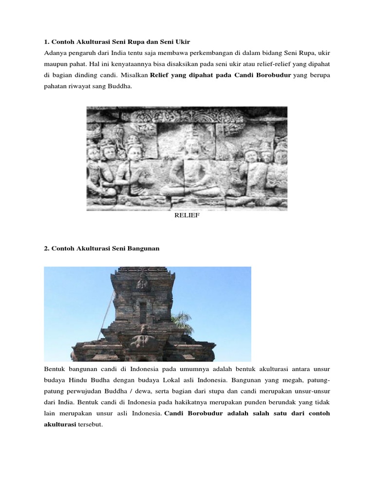 Contoh Akulturasi Dalam Bidang Seni Rupa Dan Seni Ukir 