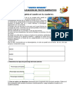 Ficha de Aplicación de Texto Narrativo