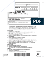 Mechanis 01 past paper