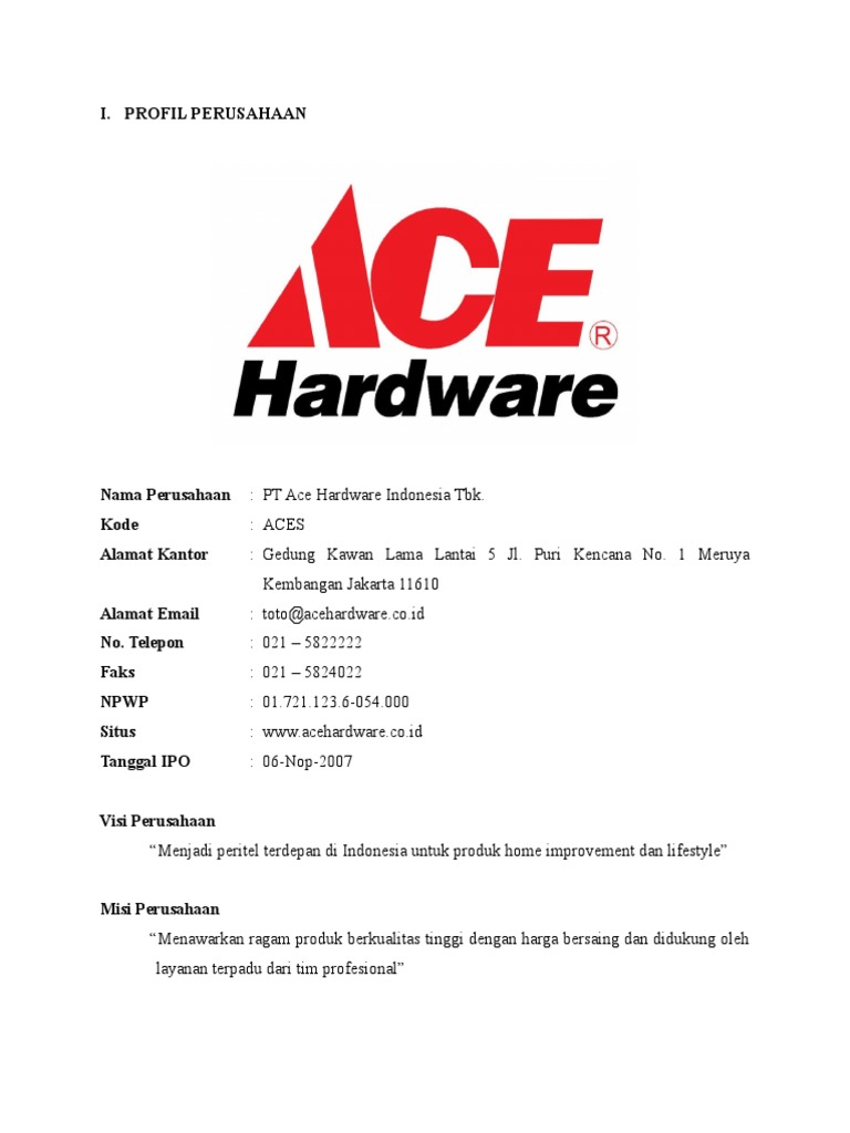 Ace Hardware PDF