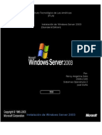 Instalacion de Windows Server