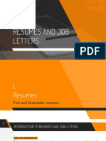 Resumes and Job Letters 3