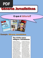 Gêneros Jornalísticos - Editorial
