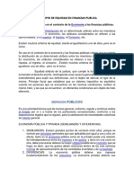 Principio de Equidad en Finanzas Publica