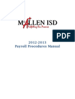 2012 2013 Payroll Procedures Manual PDF