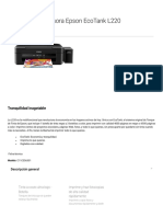 Impresora Epson EcoTank L220 _ Inyección de Tinta _ Impresoras _ Para El Hogar _ Epson México