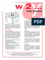 How2 Write Minutes