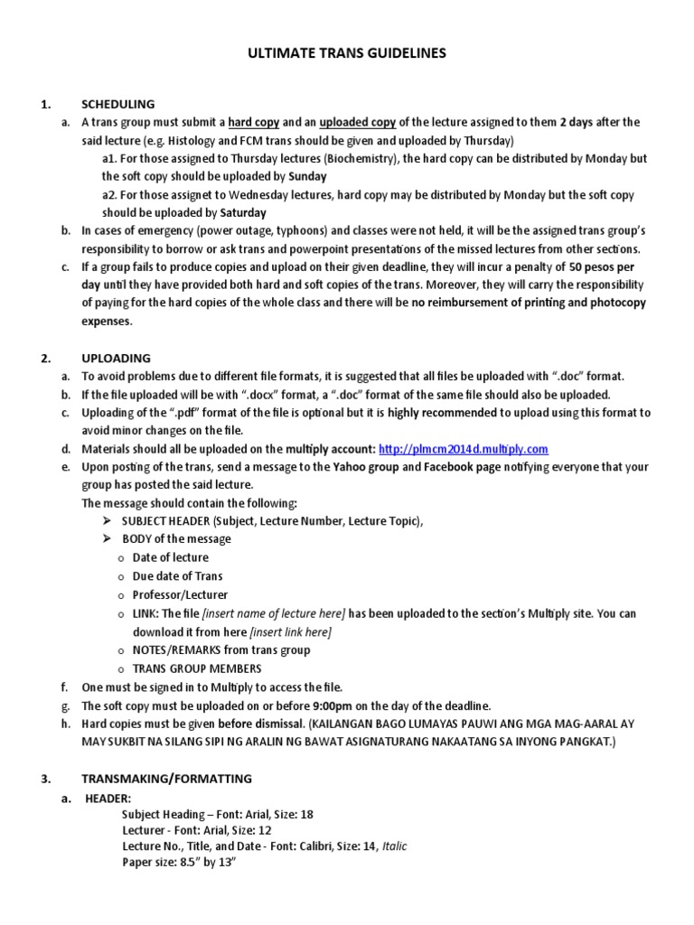 Transcription Guidelines for Lectures | PDF | Tag (Metadata) | Blog