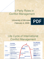 Third Party Roles in Conflict Management: University of Minnesota February 4, 2005