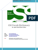 Css Vocabulary