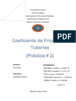 Coeficiente de Friccion