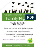 Parentnight Hs Transition Planning Flyer