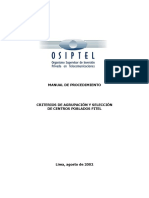 Manual de Procedimiento Osiptel PDF