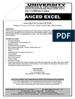 Advanced Excel