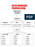 Struktur Organisasi Poskesdes Rora