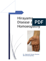 Hirayama Disease and Homoeopathy