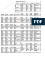 Irregular Verb List: Base Form Past Participle Spanish Base Form Past Participle Spanish