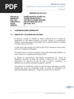 Memoria de Cálculo Edificio Vicuña