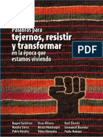 Palabras para Tejernos Resistir y Transformar en La Epoca Que Estamos Viviendo PDF