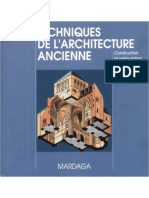 FROIDEVAUX - Techniques de L'architecture Ancienne. Construction Et Restauration