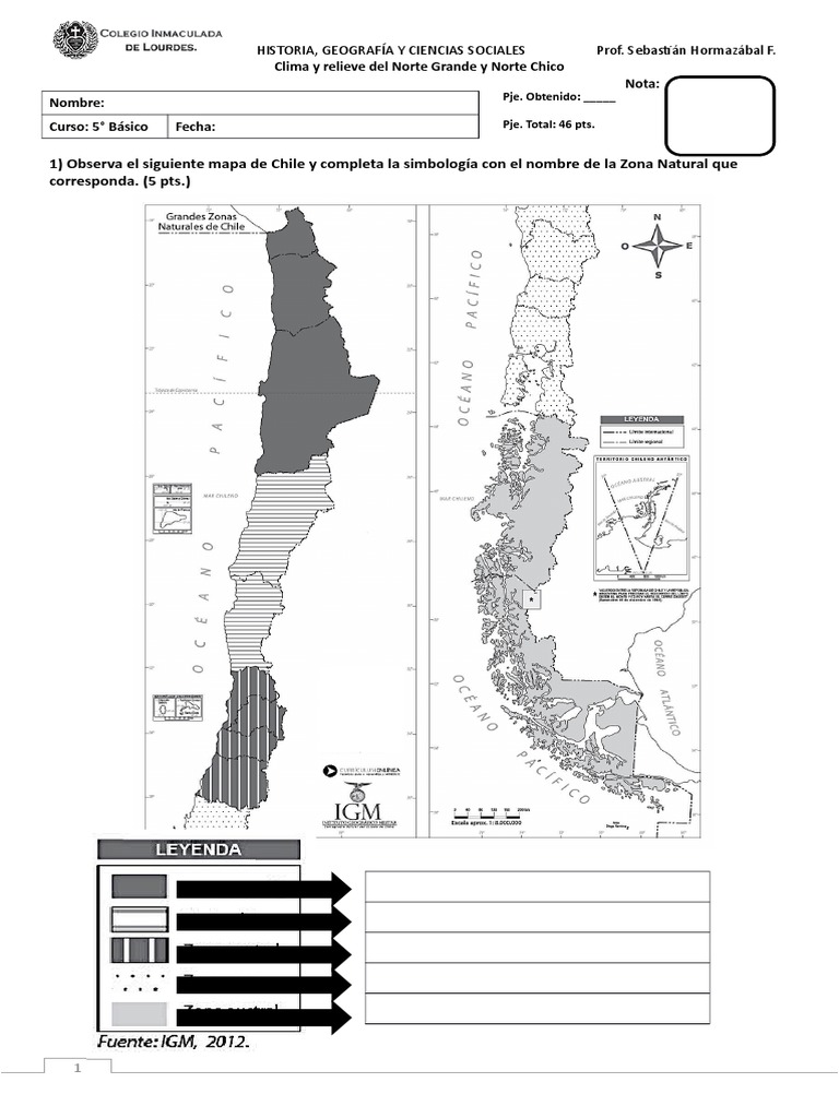 Clima y Relieve del Norte de Chile | PDF | Chile | Ciencias de la Tierra