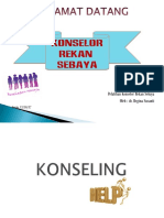 KONSELING Konselor Rekan Sebaya