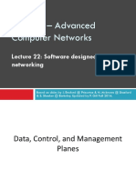CSE390 - Advanced Computer Networks: Lecture 22: Software Designed Networking