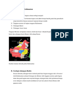 Geological Condition of Kalimantan Island