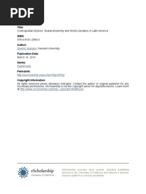 Siskind Mariano Cosmopolitandesires Cosmopolitanism - 