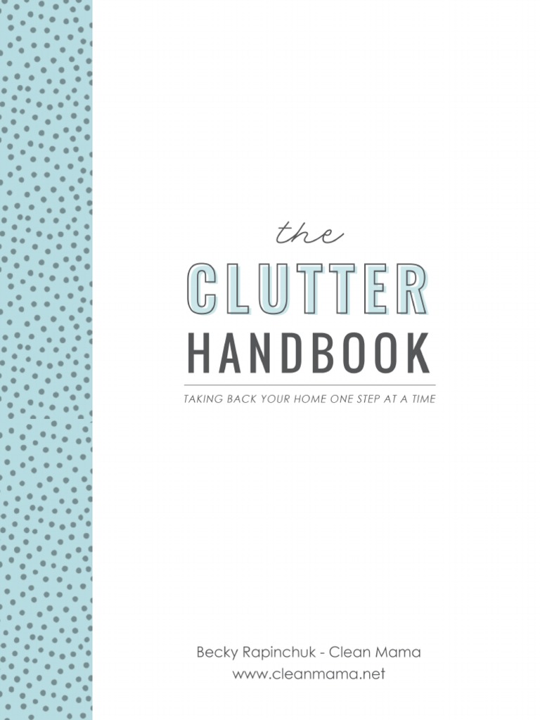 The Clutter Handbook | PDF | Bathroom | Kitchen