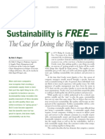 Sustainability Is Free