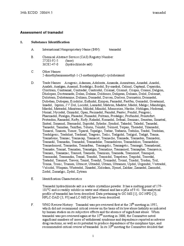 5 2tramadolcritreview Analgesic Opioid