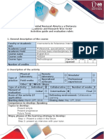 Activity Guide and Evaluation Rubric - Units 1, 2, 3 Activity 5 Speaking Task