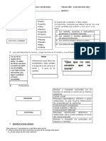 Evaluación Integradora de Lengua y Literatura Tercer Año 23 de Mayo de 2011