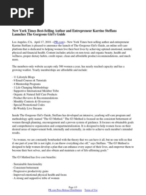 New York Times Best Selling Author And Entrepreneur Karrine
