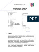 Silabo de Química Orgánica-Ingeniería Forestal y Ambiental-UNJ-2018-I-Dra - Irma Rumela Aguirre Zaquinaula
