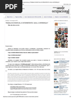 Trabalho Intermitente x Ocasional x Permanente