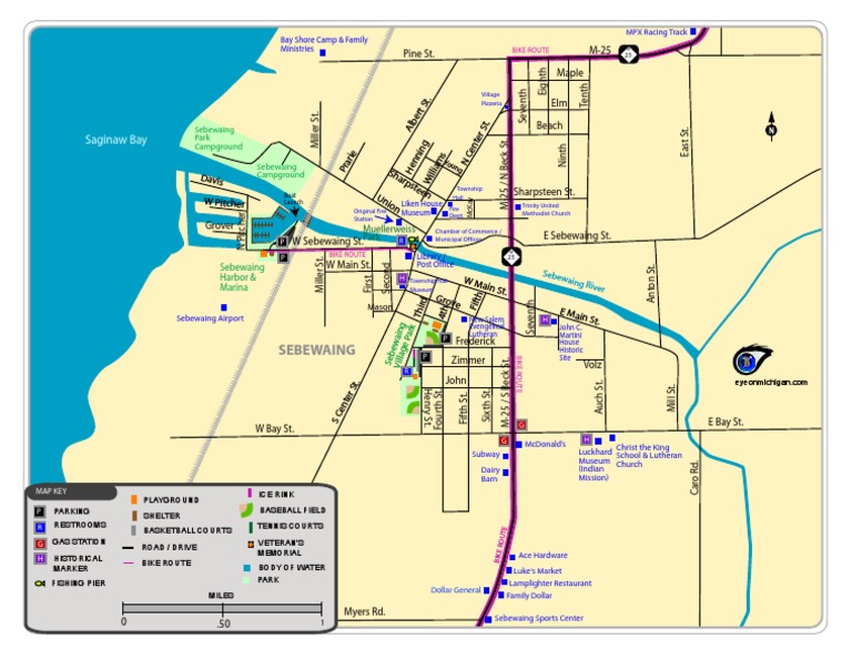 Sebewaing Map PDF Restaurant And Catering Leisure