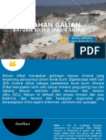 Kimia Bahan Galian - Kelompok 2 - Batuan Pasir Silika